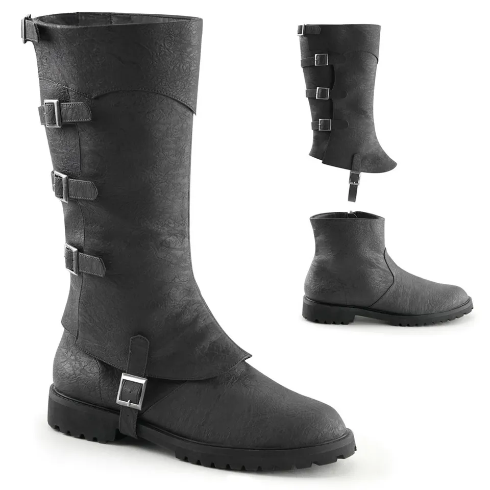 funtasma-gotham-105-herren-schnallenstiefel-kniehoch-schwarz image 1