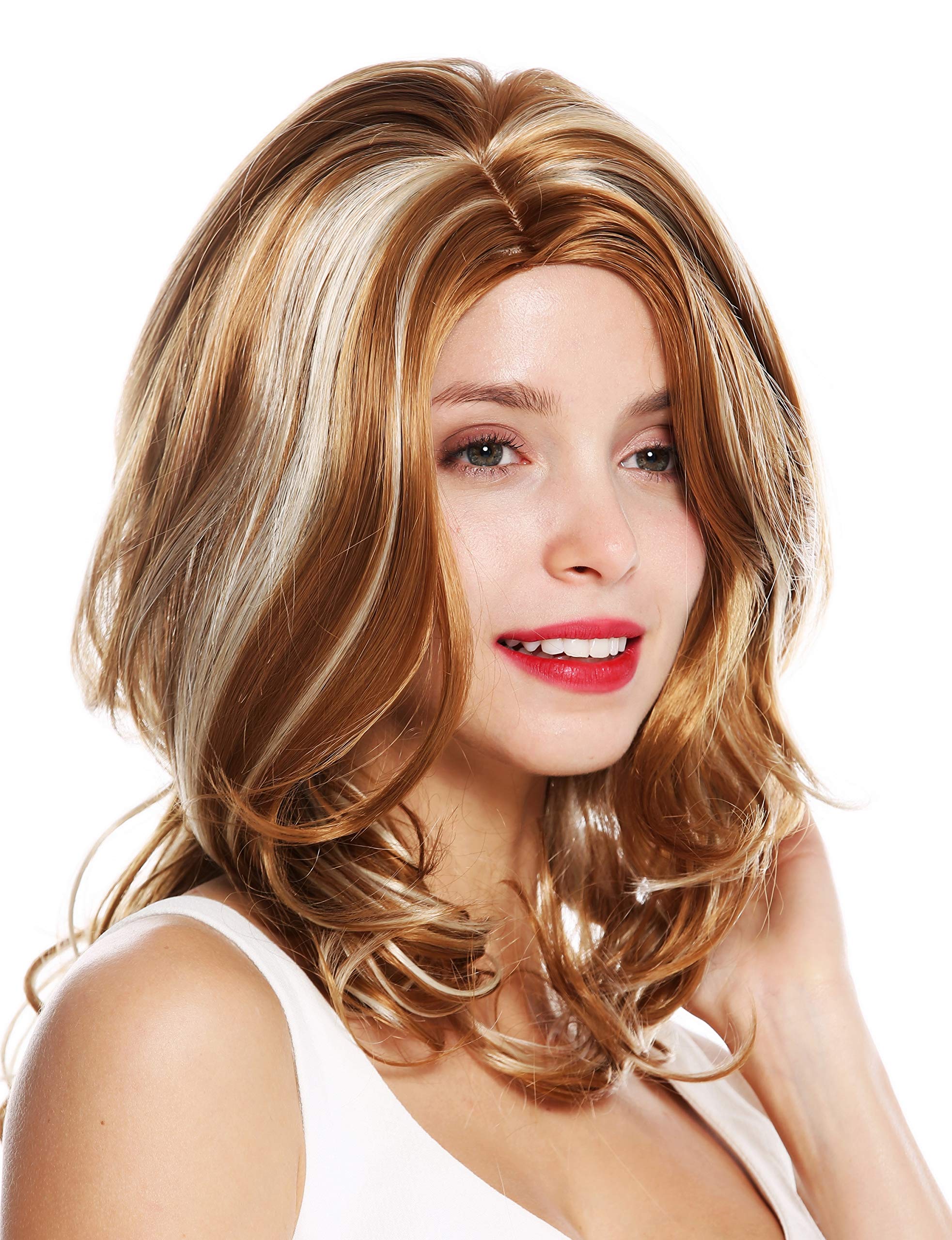 wig-me-up-gfw983-27h613-damenper-cke-lang-blond-mit-mittelscheitel-50-cm image 2