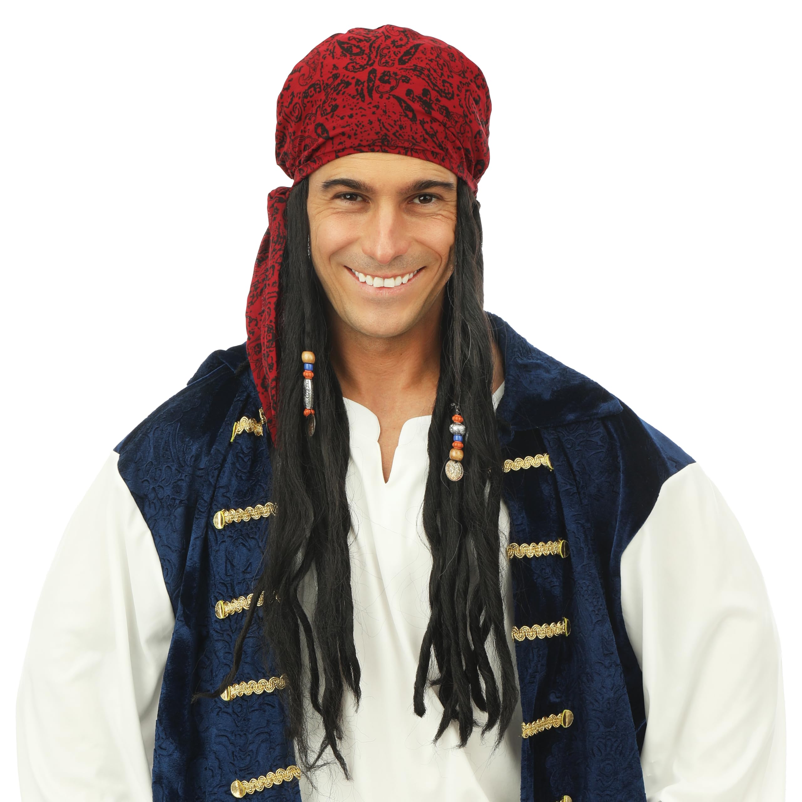 p-tit-clown-34750-piraten-per-cke-dreadlocks-mit-tuch-mehrfarbig image 2