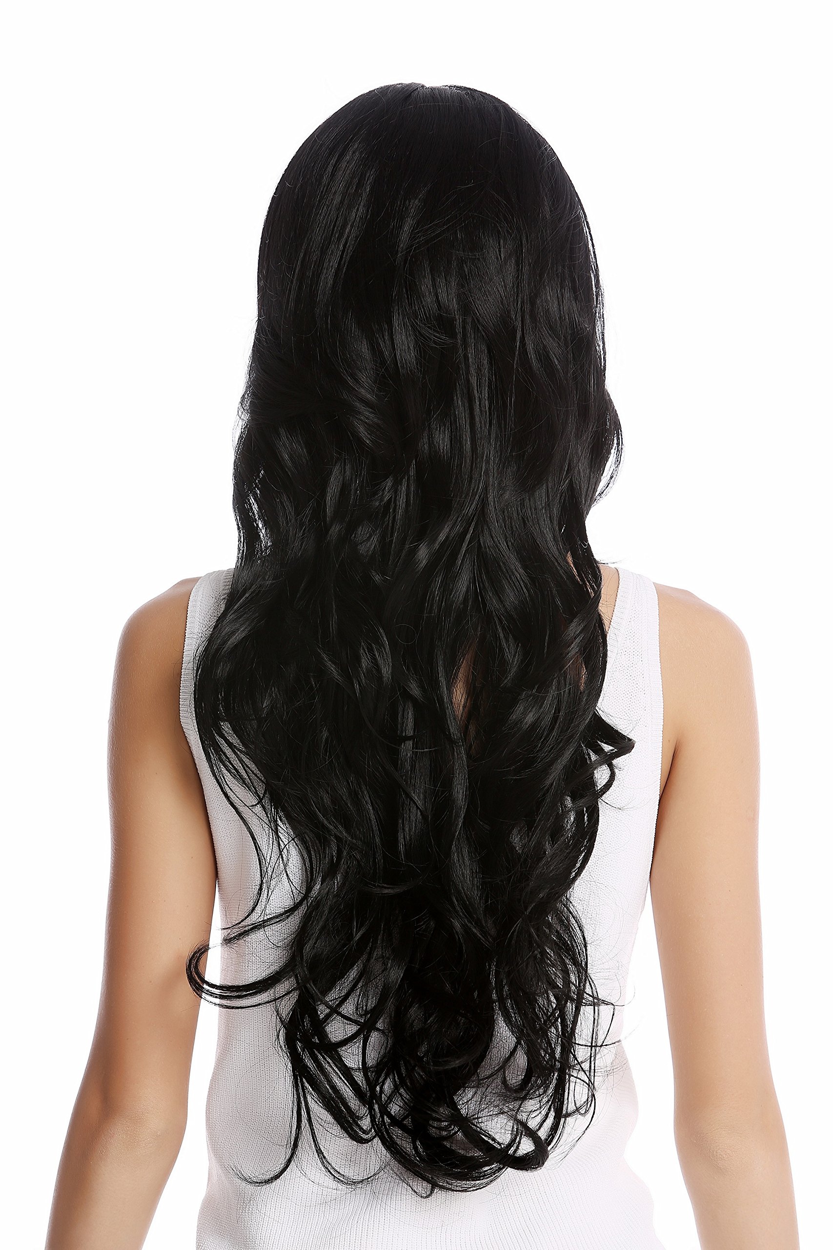 wig-me-up-gf-w2081-1-damenper-cke-lang-tiefschwarz-mittelscheitel-wellig-70-cm-b image 3