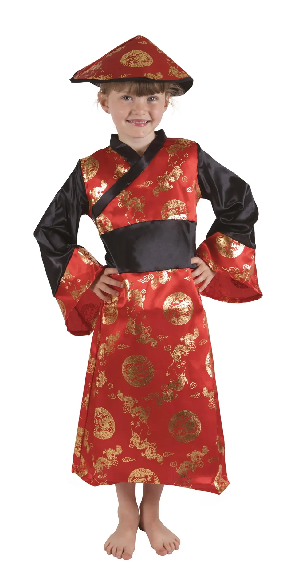 p-tit-clown-chinesisches-neujahrskost-m-kinder-m-dchen-rot-10-12-jahre image 1