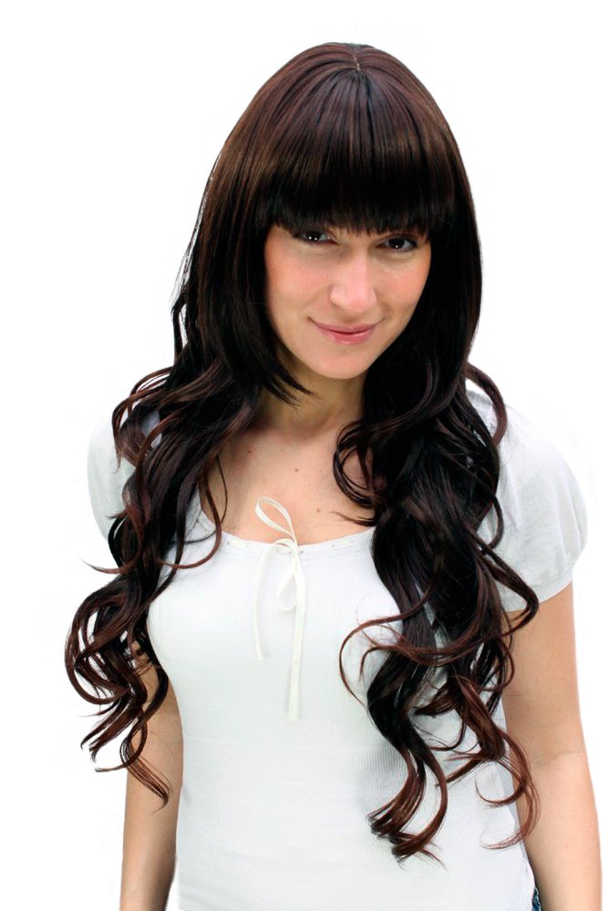 wig-me-up-a38-2t33-damen-per-cke-dunkelbraun-extra-lang-wellig-70-cm image 1