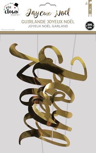 ptit-clown-girlande-frohe-weihnachten-gold-2-m image 5