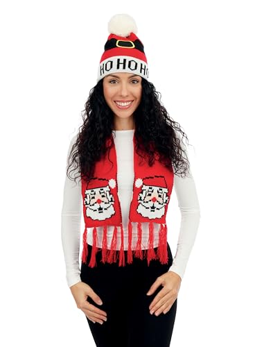 p-tit-clown-re48332-weihnachtsmann-set-m-tze-und-schal-rot-f-r-erwachsene image 4