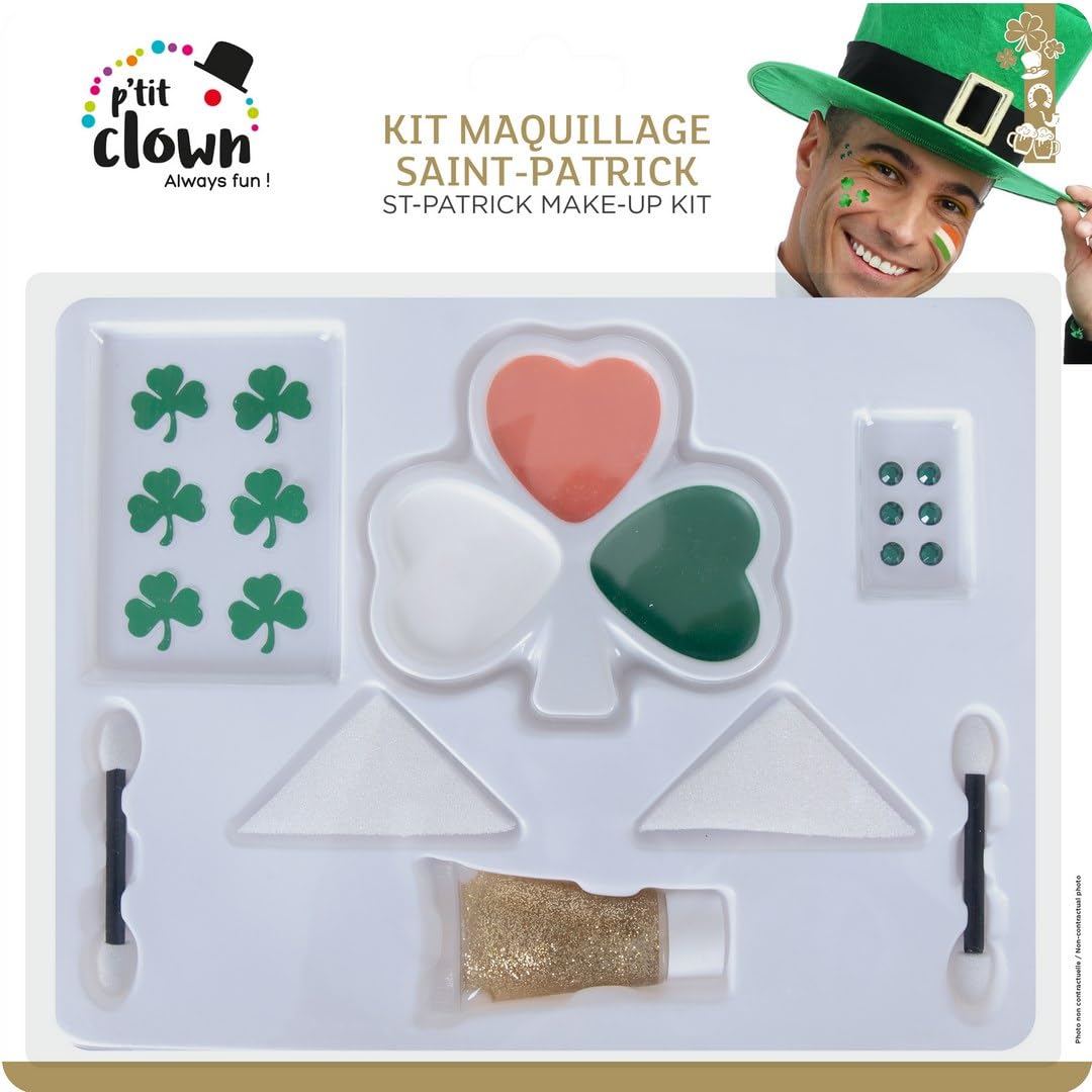 p-tit-clown-23247-st-patrick-s-day-make-up-set-f-r-gesicht-und-k-rper image 4
