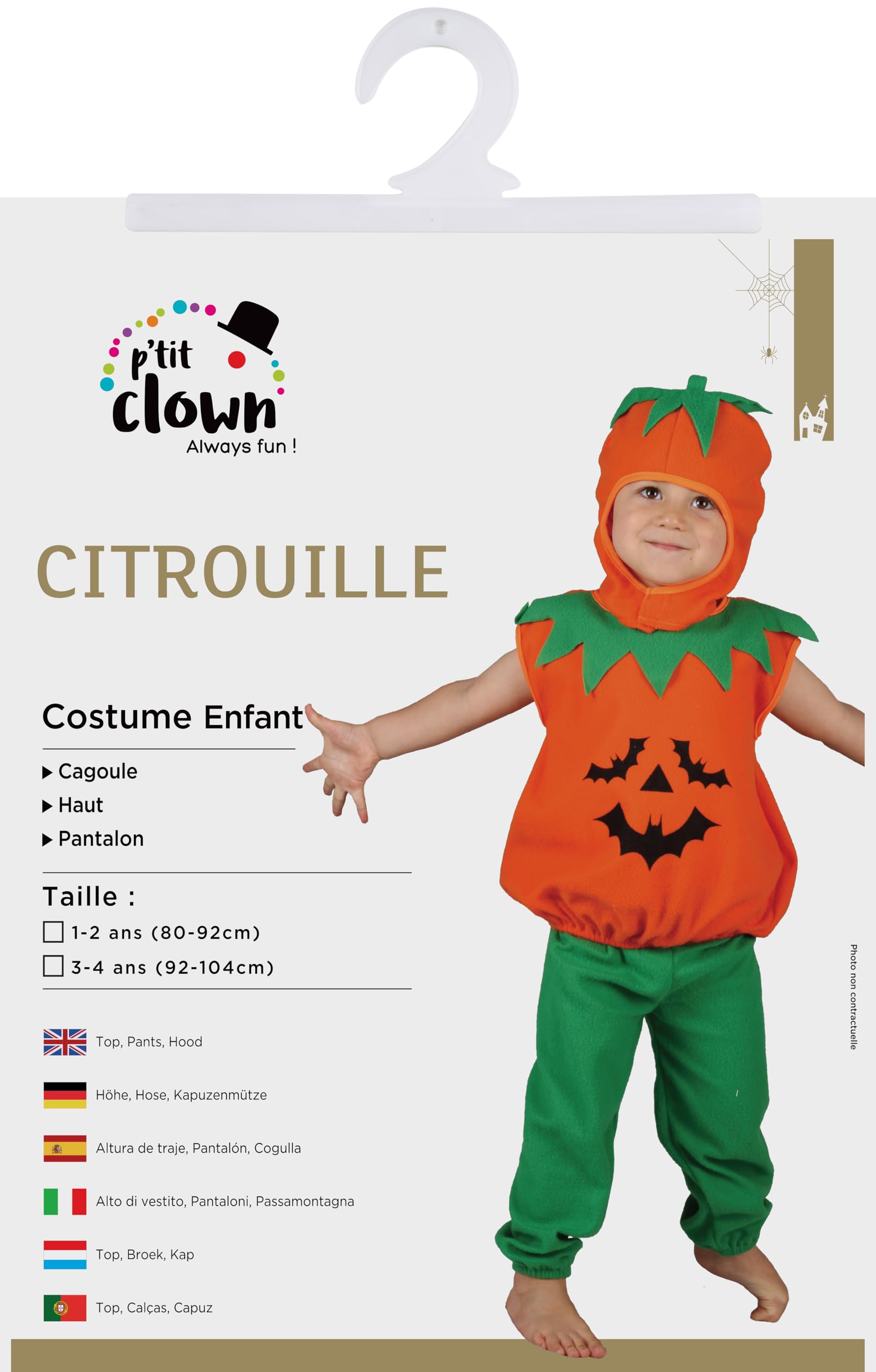 ptit-clown-82778-baby-kost-m-k-rbis-80-92-oberteil-hose-sturmhaube image 3