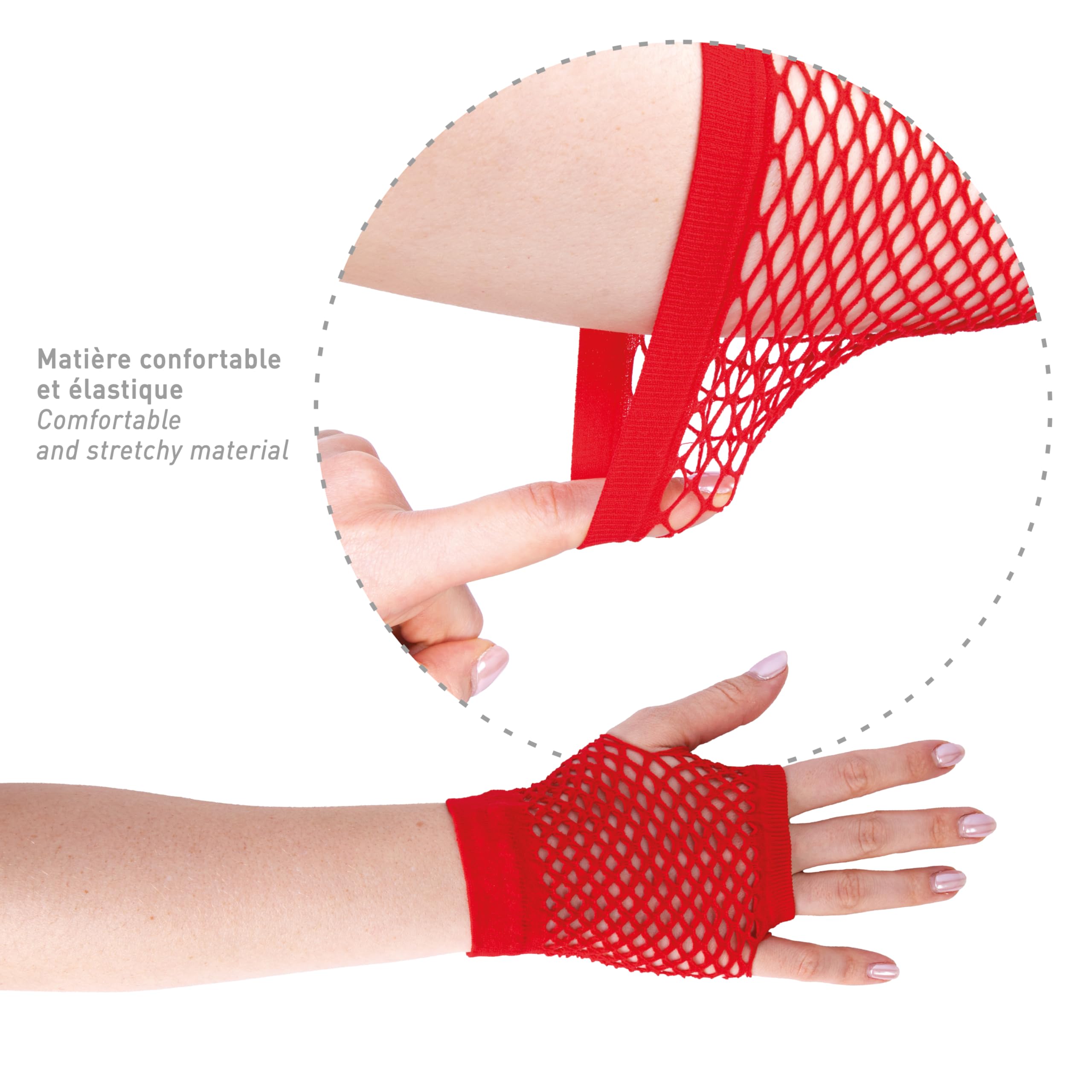 ptit-clown-90315-fingerlose-netzhandschuhe-rot-1-paar image 2