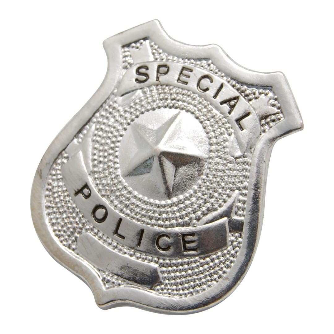 p-tit-clown-badge-polizist-7-cm-metall-silber image 1
