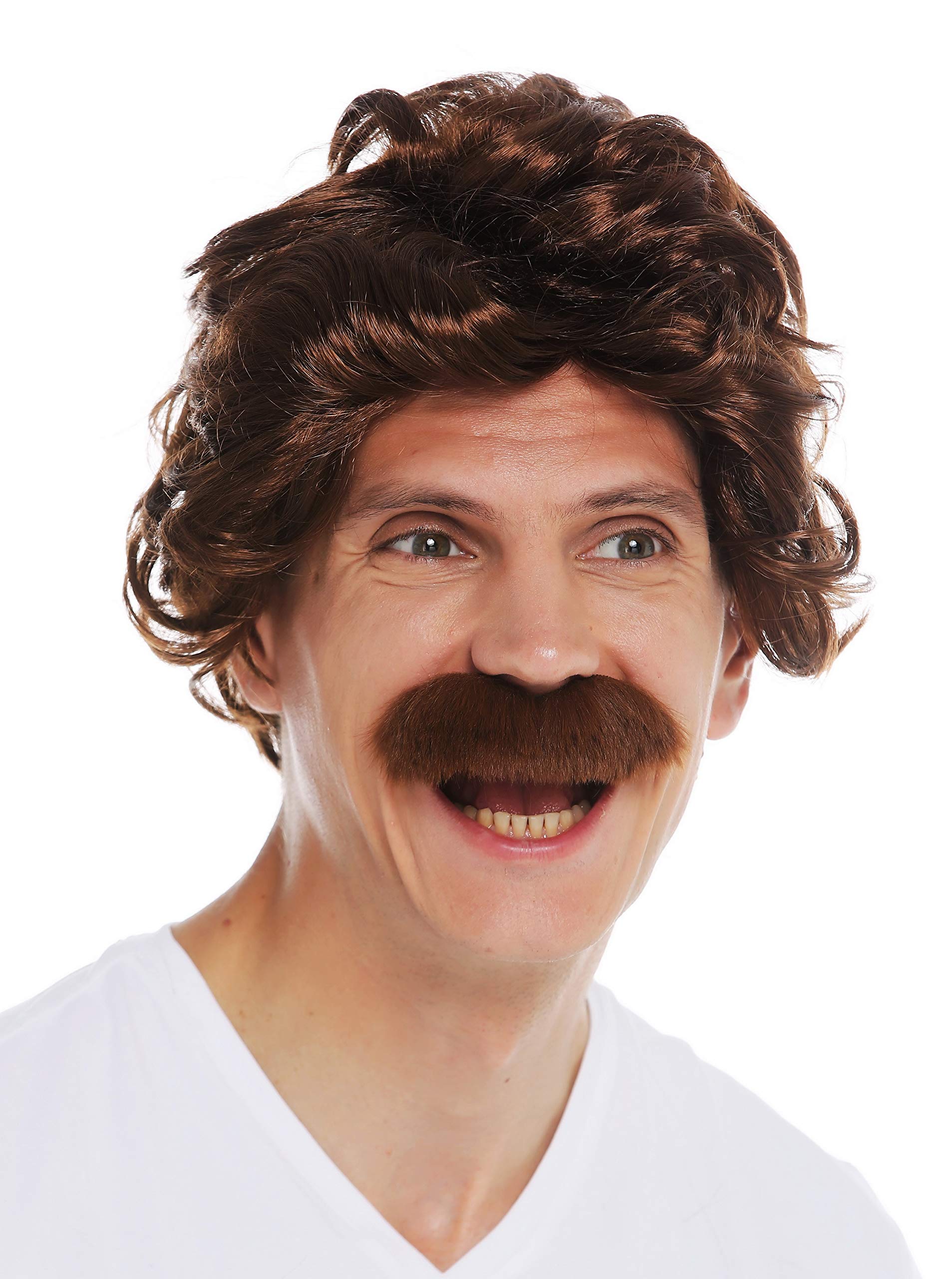 wig-me-up-7090-fr33a-herrenper-cke-70er-retro-mit-schnauzbart-mahagonibraun image 2