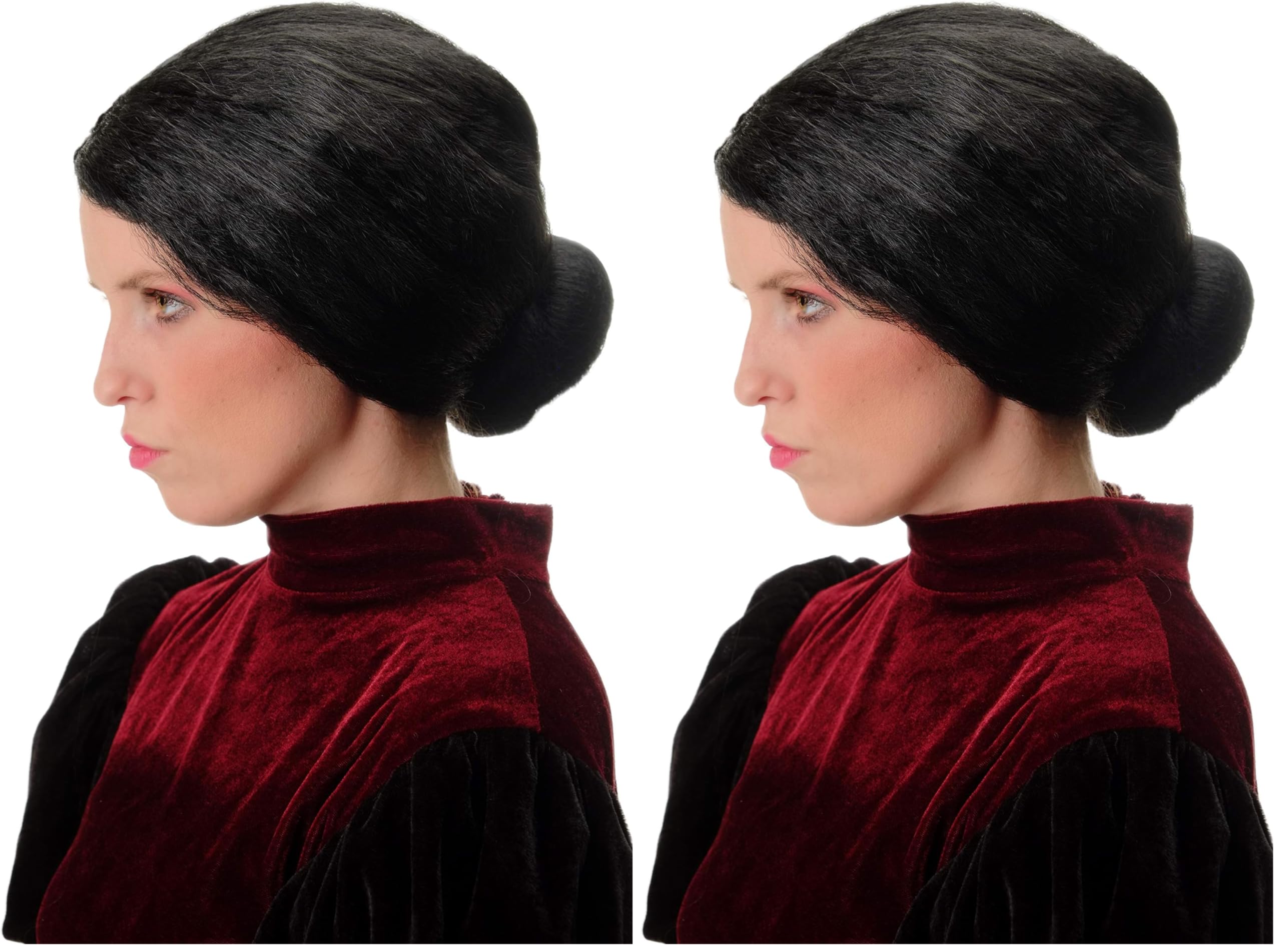 wig-me-up-69020-p103-damen-per-cke-dutt-schwarz-gouvernante image 8