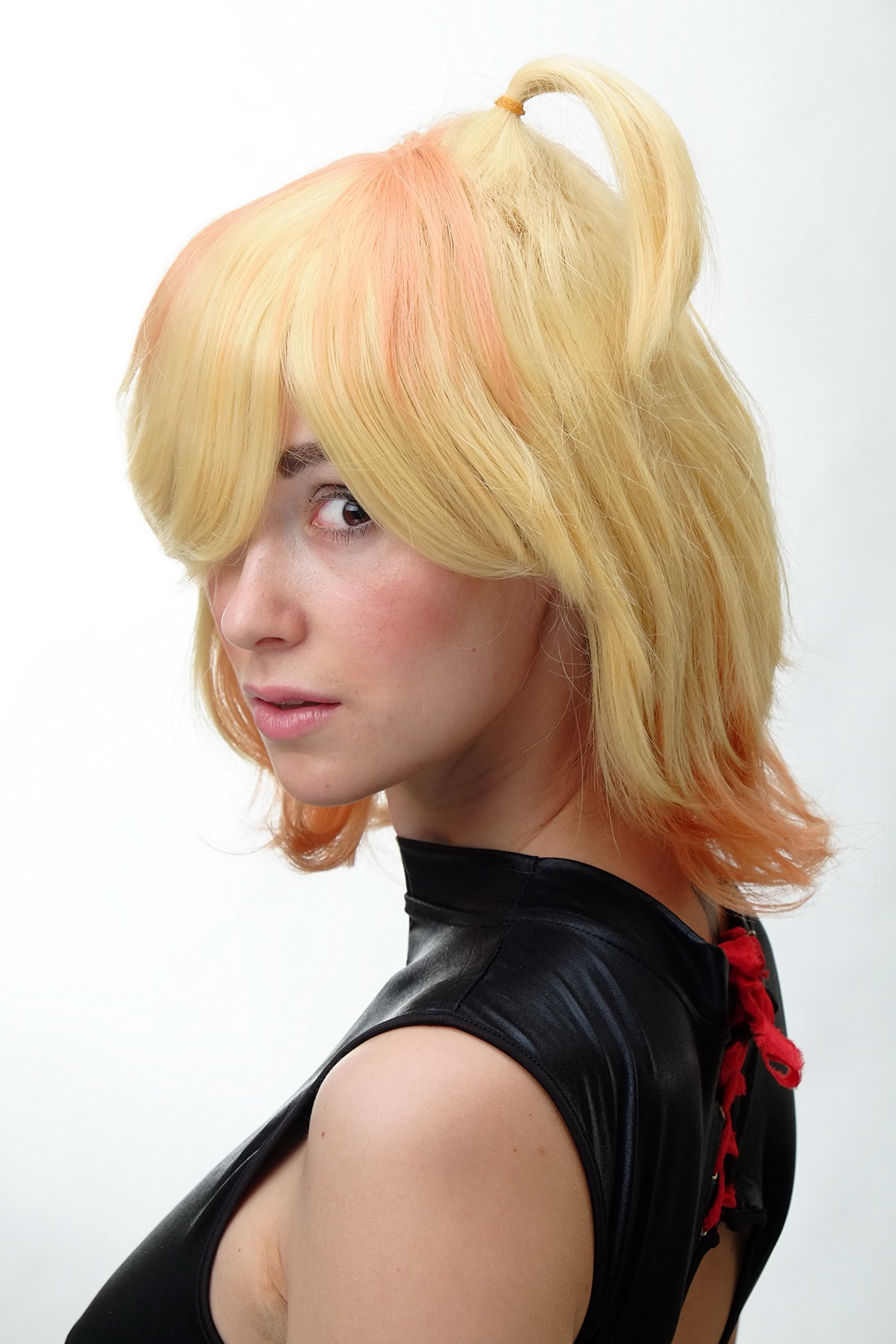 wig-me-up-sa081-t1344-t0848-cosplay-per-cke-halblang-glatt-blond-orange-stietz-3 image 5