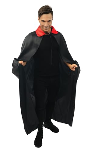 ptit-clown-16204-cape-polyester-satiniert-1-40-m-schwarz-rot image 6