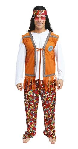 p-tit-clown-hippie-kost-m-herren-polyester image 7