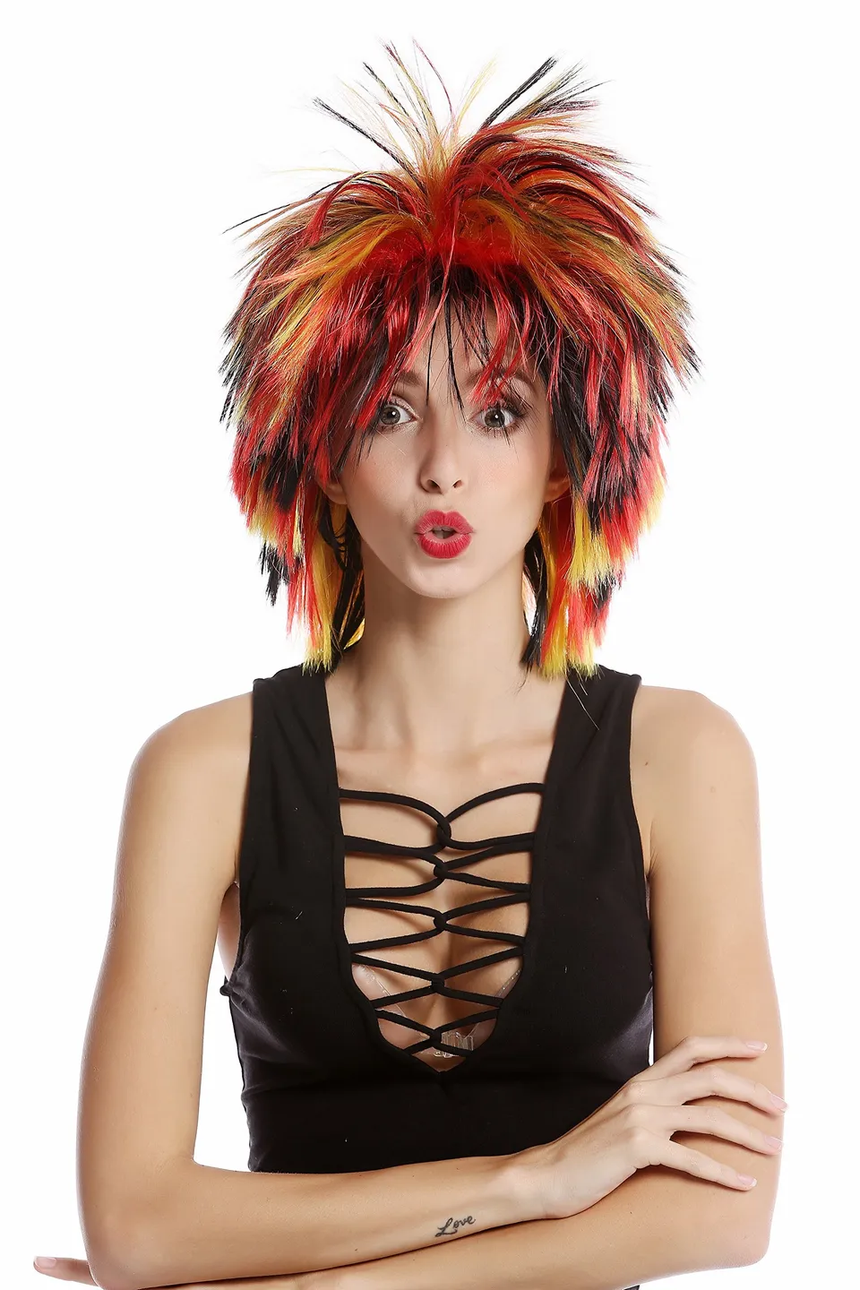 wig-me-up-91285-fanper-cke-deutschland-schwarz-rot-gold-toupiert-ca-35-cm image 1