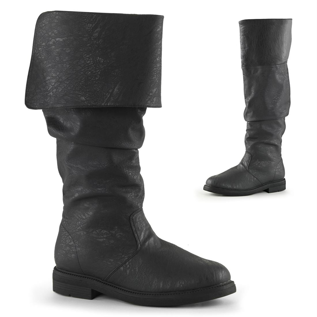 funtasma-robinhood-100-renaissance-knie-stiefel-schwarz-mit-2-5-cm-absatz image 1