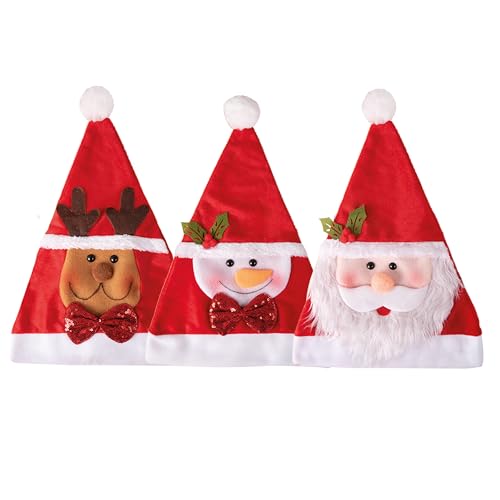ptit-clown-19426-weihnachtsmannm-tze-f-r-erwachsene-modell-zuf-llig image 7