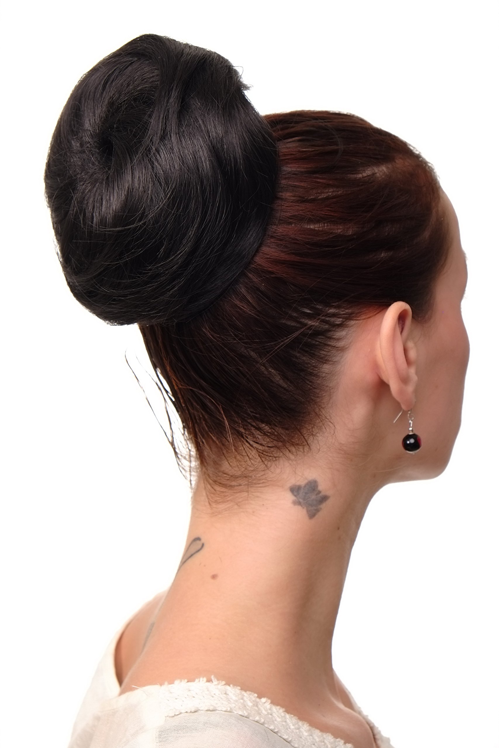 wig-me-up-nha-004c-2-dutt-haarteil-60er-vintage-sehr-gro-schwarz image 1