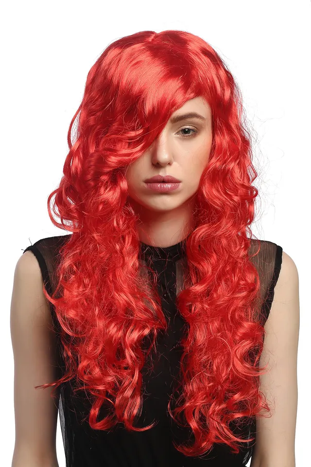 wig-me-up-dec37-pc13-per-cke-damen-lang-rot-wellig-65-cm-seitenscheitel image 1