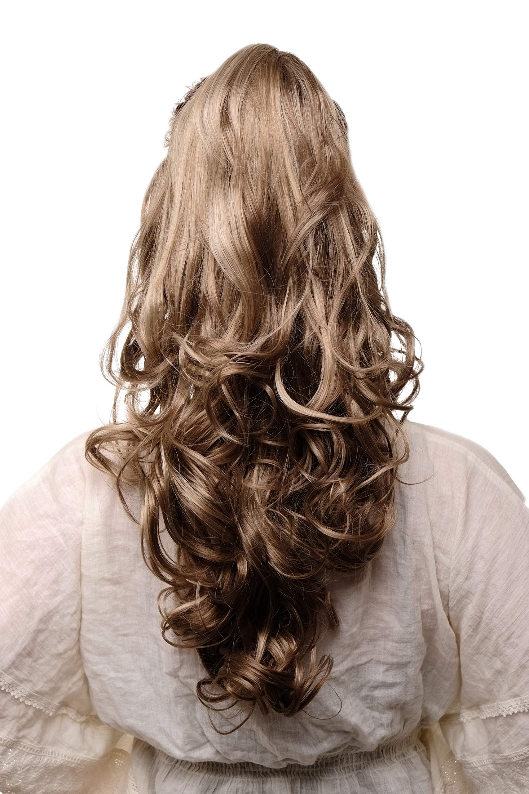 wig-me-up-haarteil-zopf-pferdeschwanz-tyq2169-14-26-hellbraun-blond-wellig-55-cm image 2