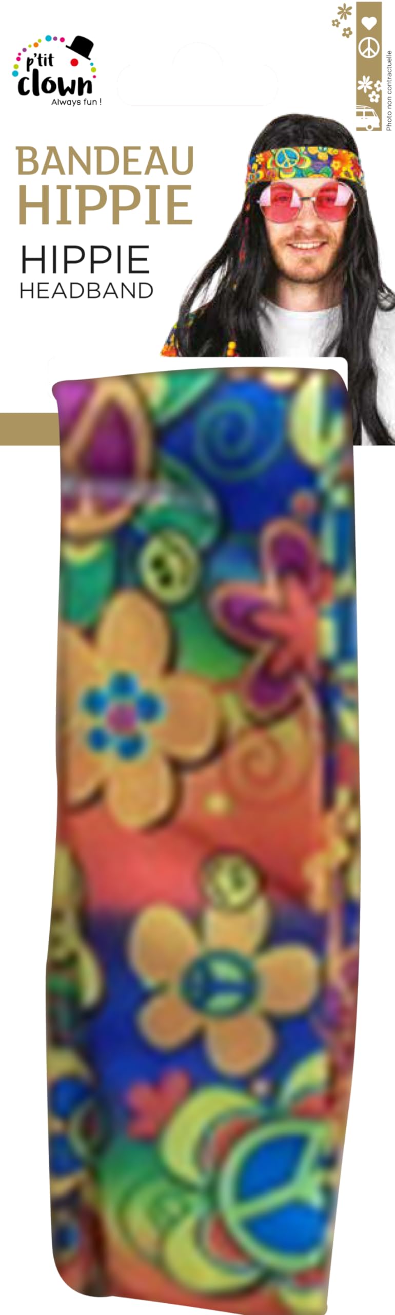 p-tit-clown-hippie-stirnband-mehrfarbig-kost-m-accessoire image 3