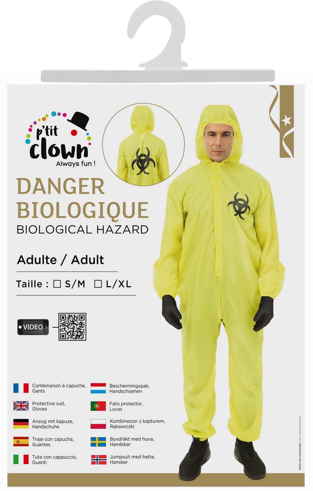 p-tit-clown-chemiker-biohazard-kost-m-erwachsene-gelb-unisex image 6