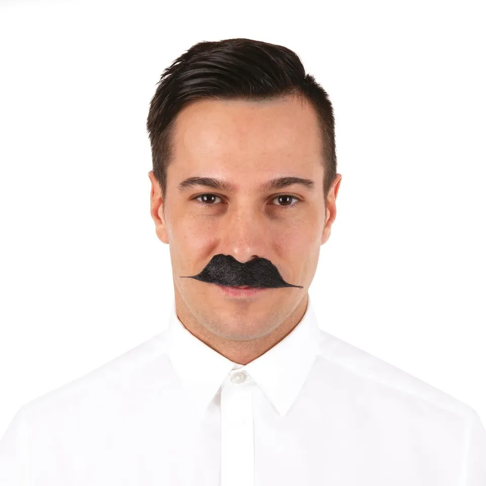 p-tit-clown-schnurrbart-gentleman-schwarz-selbstklebend image 1