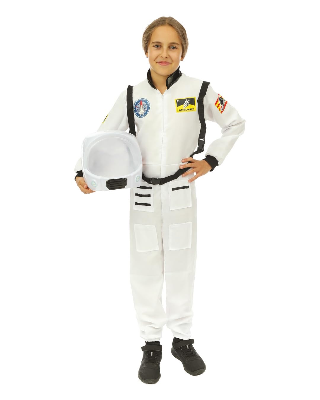 ptit-clown-astronauten-kost-m-f-r-kinder-wei-polyester image 4