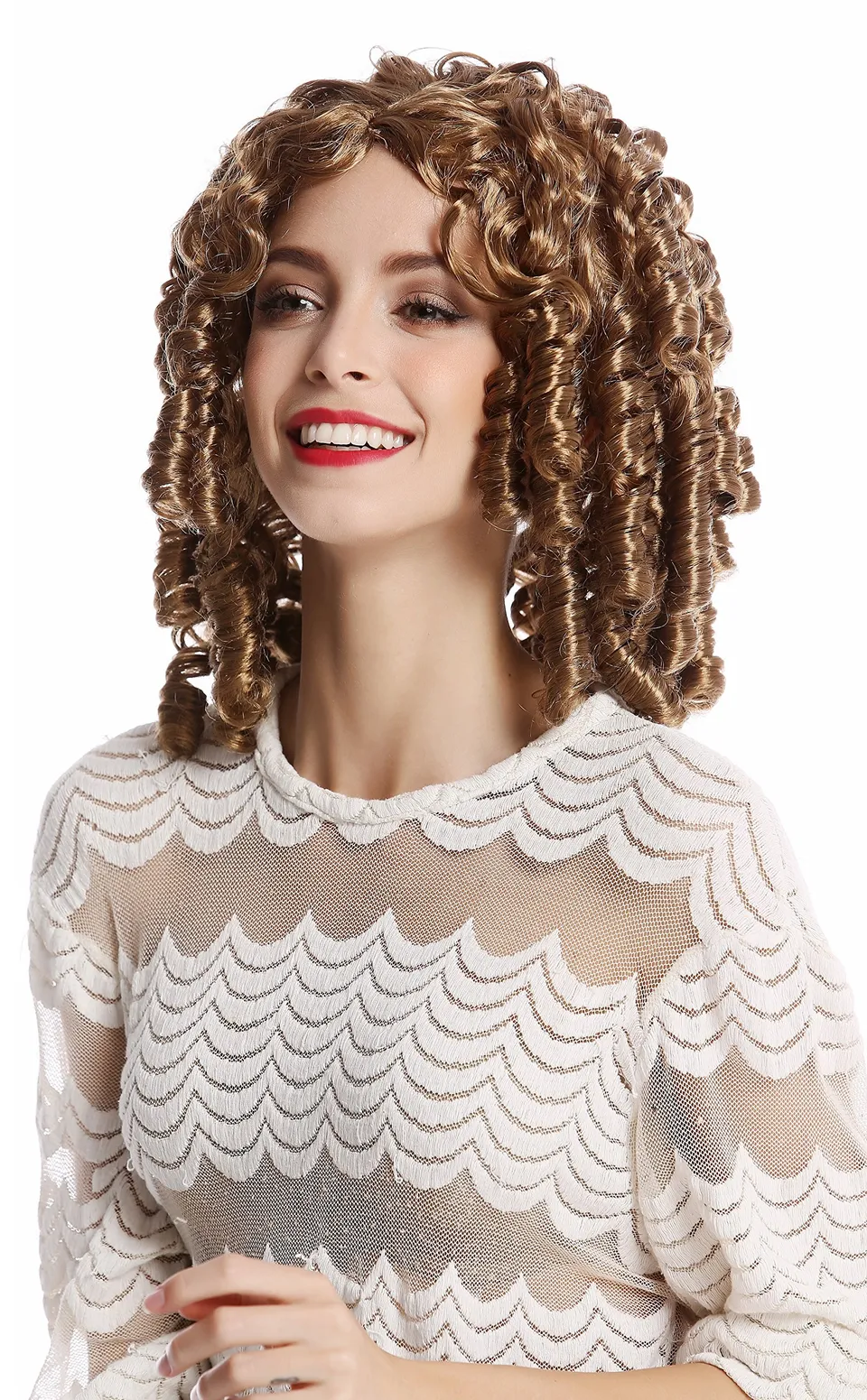wig-me-up-91049-za27a-damen-per-cke-korkenzieher-locken-dunkelblond image 1