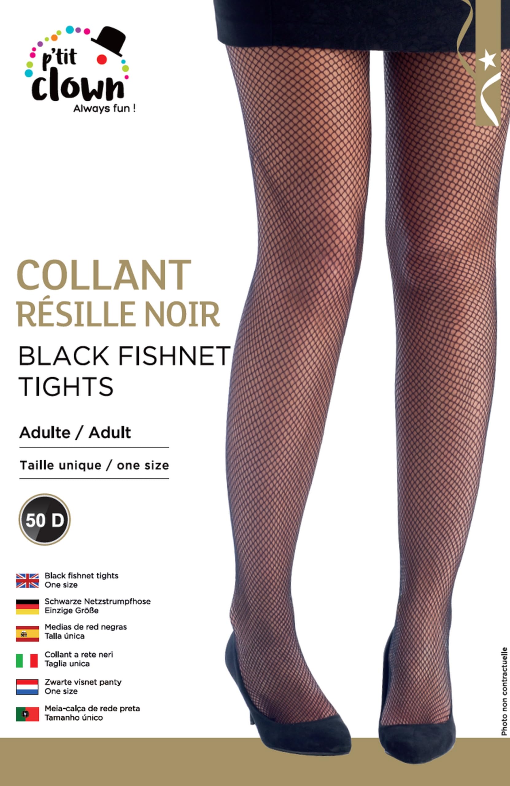ptit-clown-netzstrumpfhose-damen-schwarz-kleine-maschen image 2