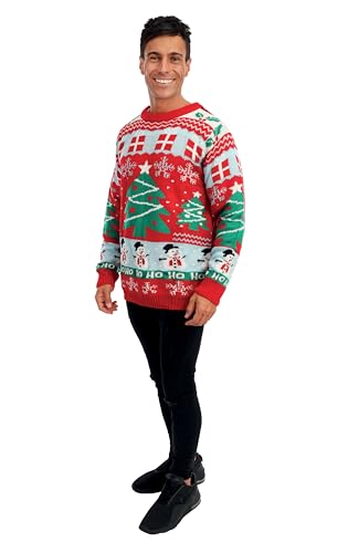 p-tit-clown-weihnachtspullover-erwachsene-weihnachtsbaum-rot-xl-acryl image 5
