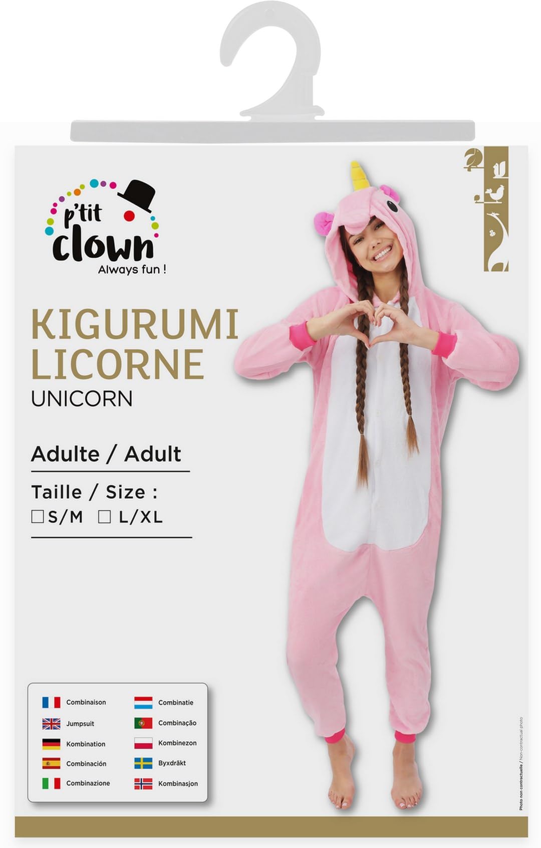 ptit-clown-kigurumi-einhorn-rosa-einteiler-kost-m-f-r-erwachsene image 4