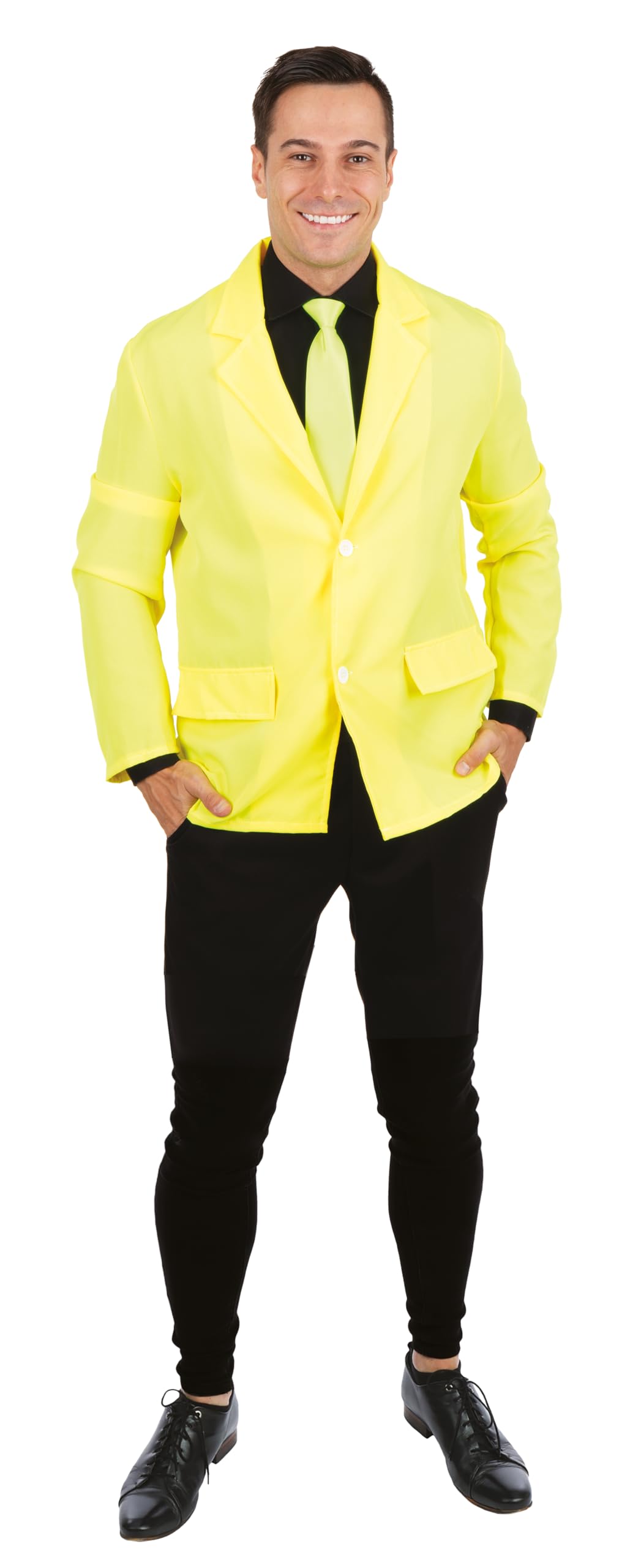p-tit-clown-jacke-gelb-erwachsene-einheitsgr-e-karnevalsjacke image 1
