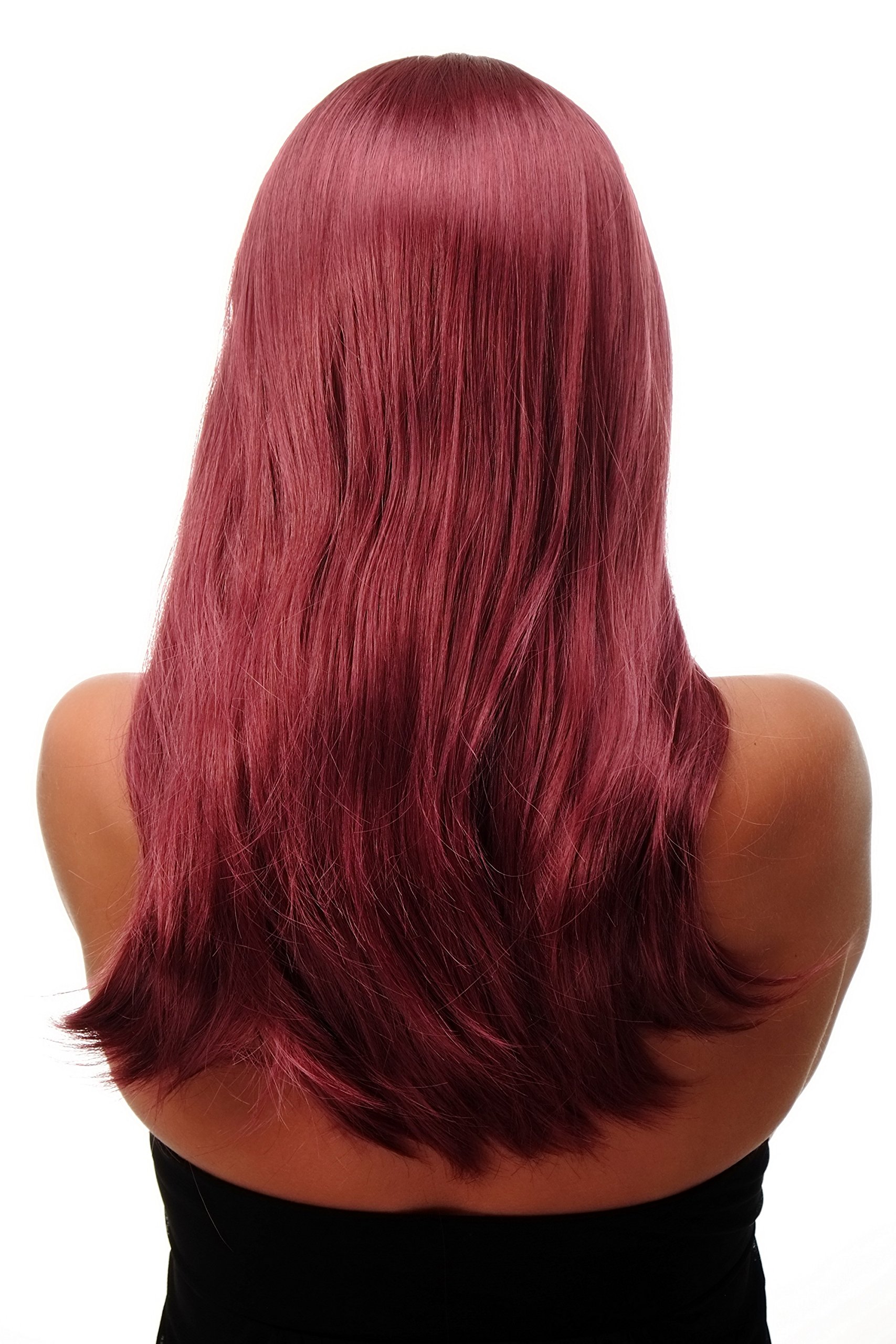 wig-me-up-sa-151-39-damenper-cke-granatrot-lang-glatt-mittelscheitel-60-cm image 4