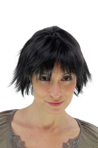 wig-me-up-yzf-7066-1b-kurzhaarper-cke-damen-frech-schwarz-30-cm image 5