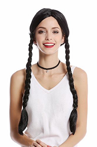 wig-me-up-90835-za103-per-cke-damen-schwarz-lange-geflochtene-z-pfe-mittelscheit image 6