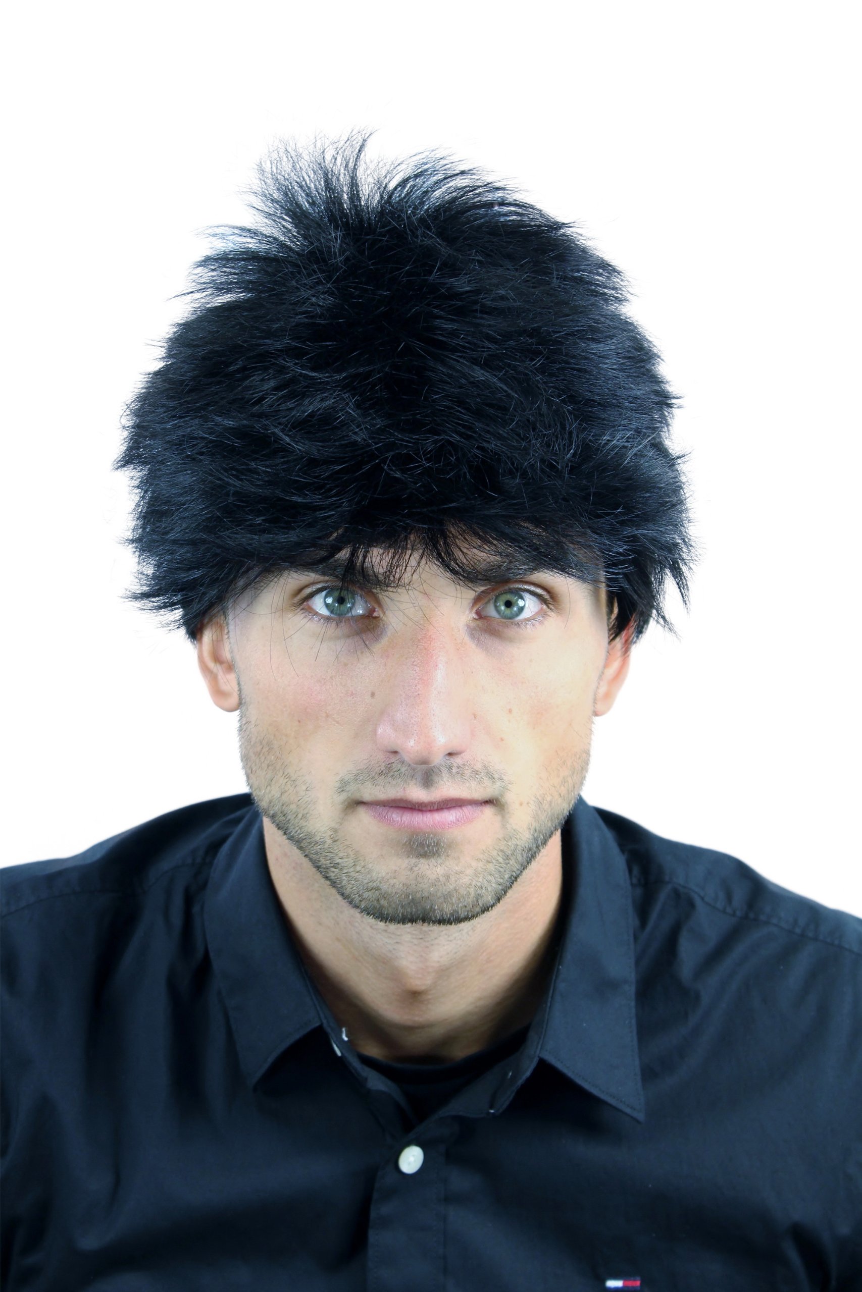 wig-me-up-wl-3042-1-herrenper-cke-kurz-wild-auftoupiert-schwarz image 1