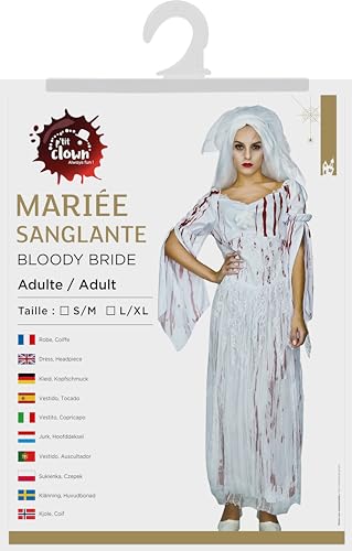 p-tit-clown-blutige-braut-kost-m-erwachsene-kleid-kopfschmuck image 7