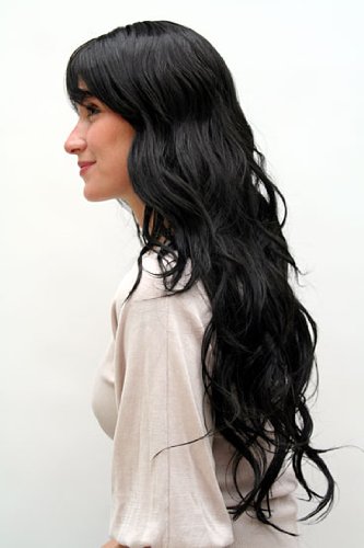 wig-me-up-9317-1b-per-cke-samtschwarz-lang-wellig-mit-pony-65-cm image 6