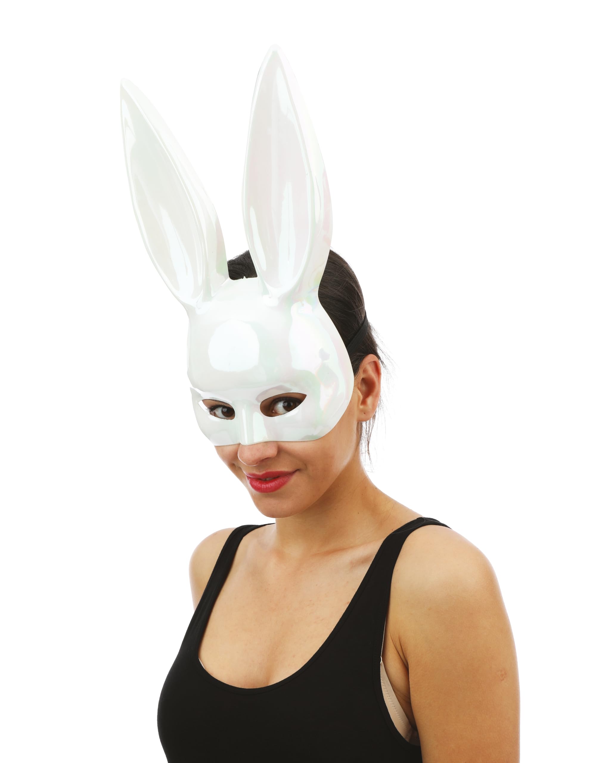 p-tit-clown-23391-halbmaske-wei-es-kaninchen-schillernd-erwachsene image 3