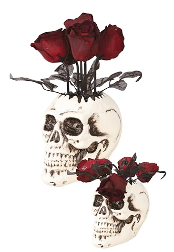 ptit-clown-animierte-totenkopfvase-mit-rosen-30-cm-halloween-animatronic-mit-sou image 5