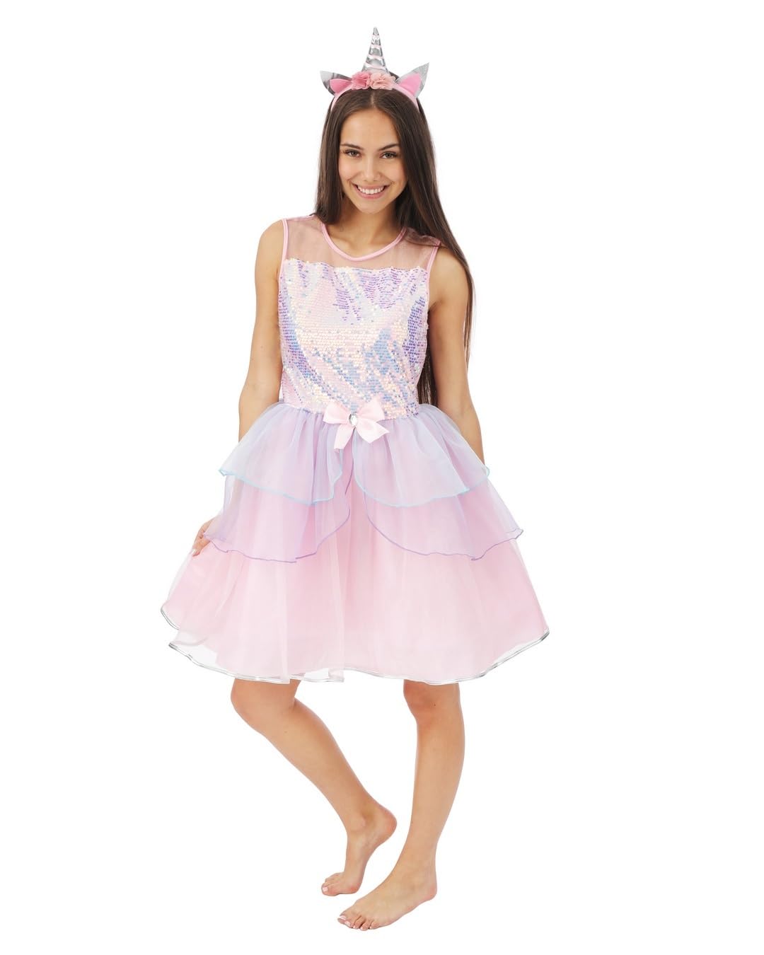 ptit-clown-damenkost-m-einhorn-kleid-mit-kopfb-gel image 7
