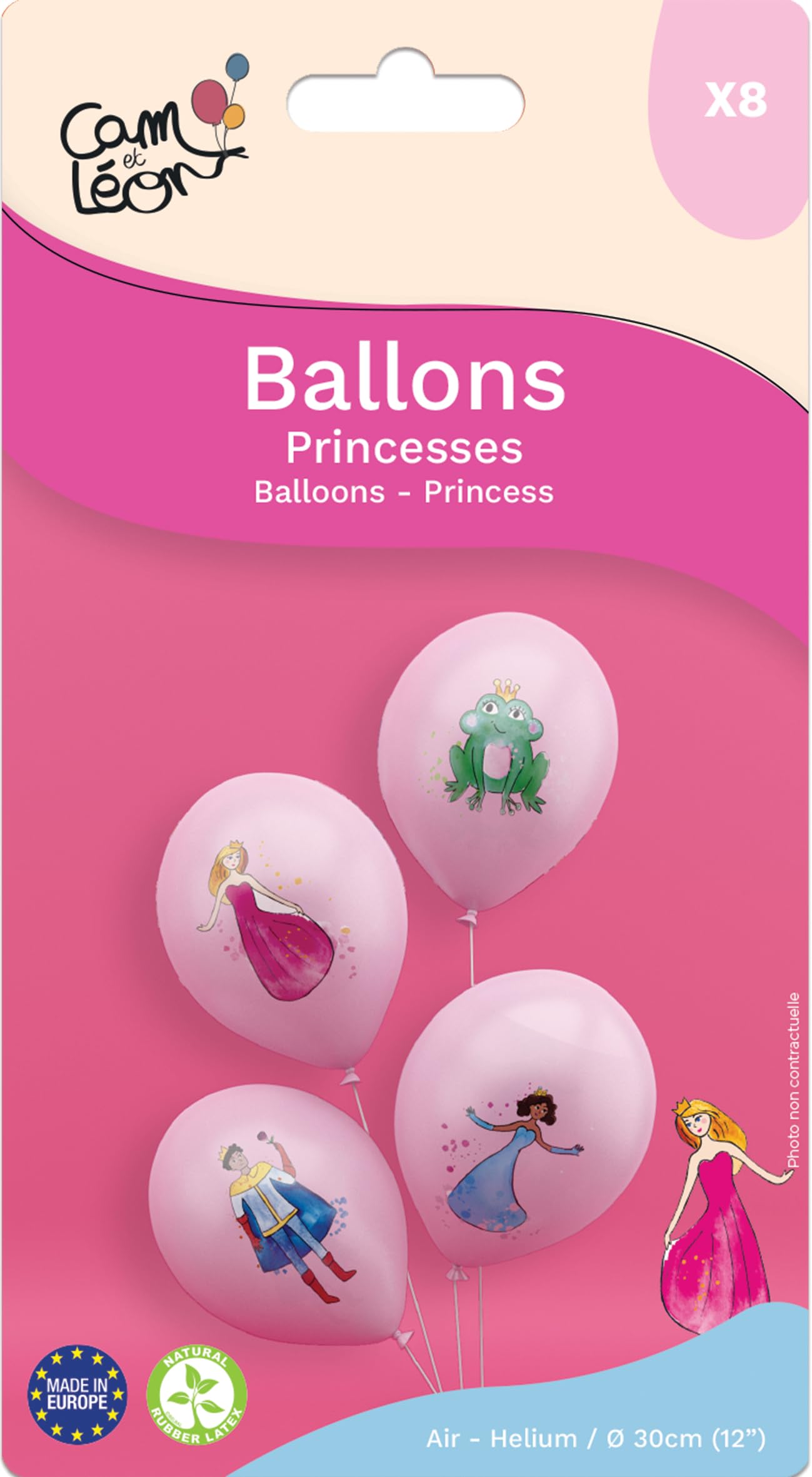 ptit-clown-prinzessinnen-luftballons-30-cm-8-st-ck image 3