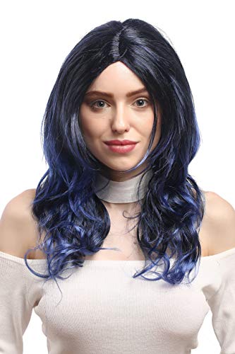 wig-me-up-91275-za103tzau1-damenper-cke-lang-wellig-schwarz-blauviolett-50-cm image 8