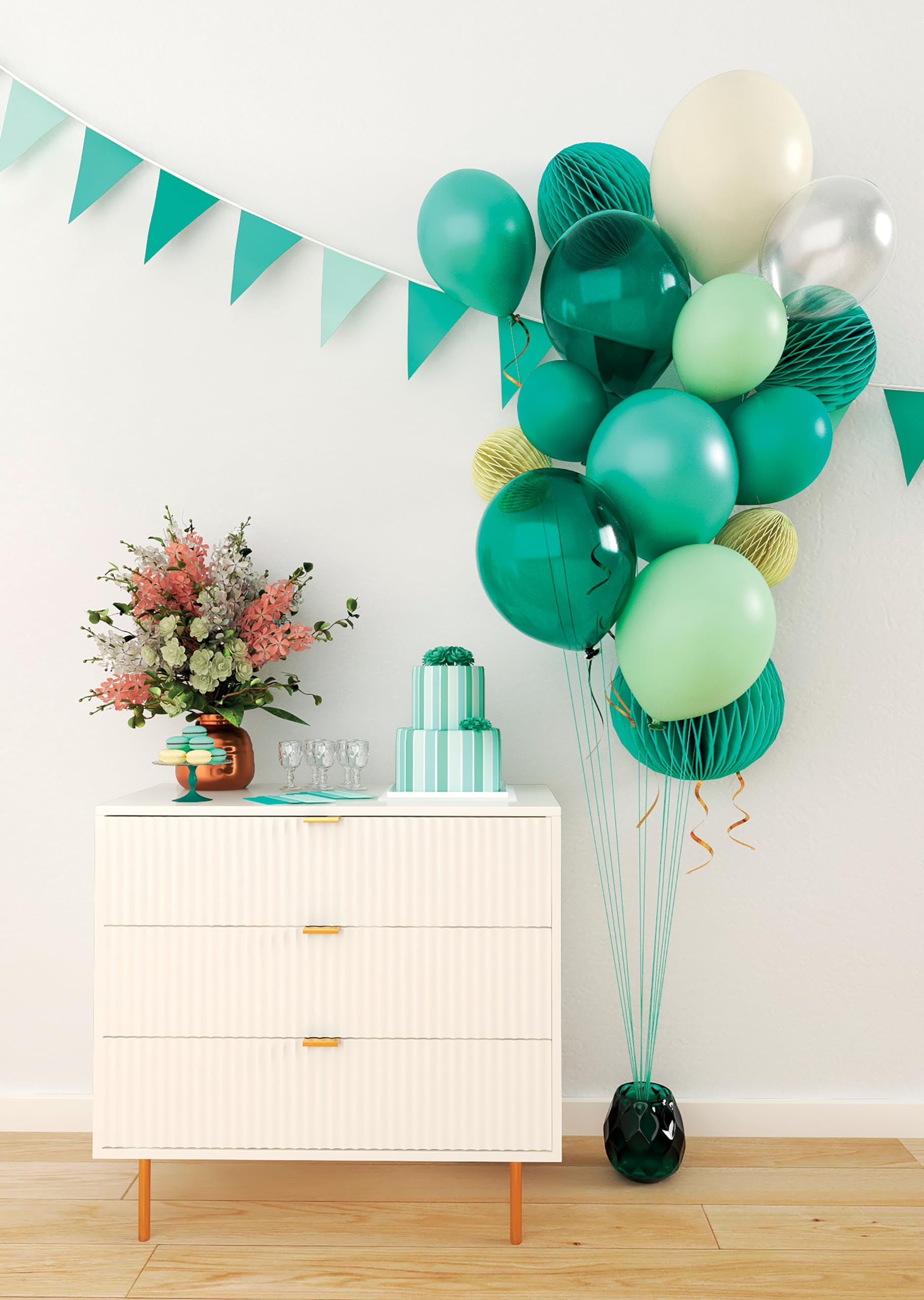 p-tit-clown-luftballons-30-cm-gr-n-10er-pack image 1