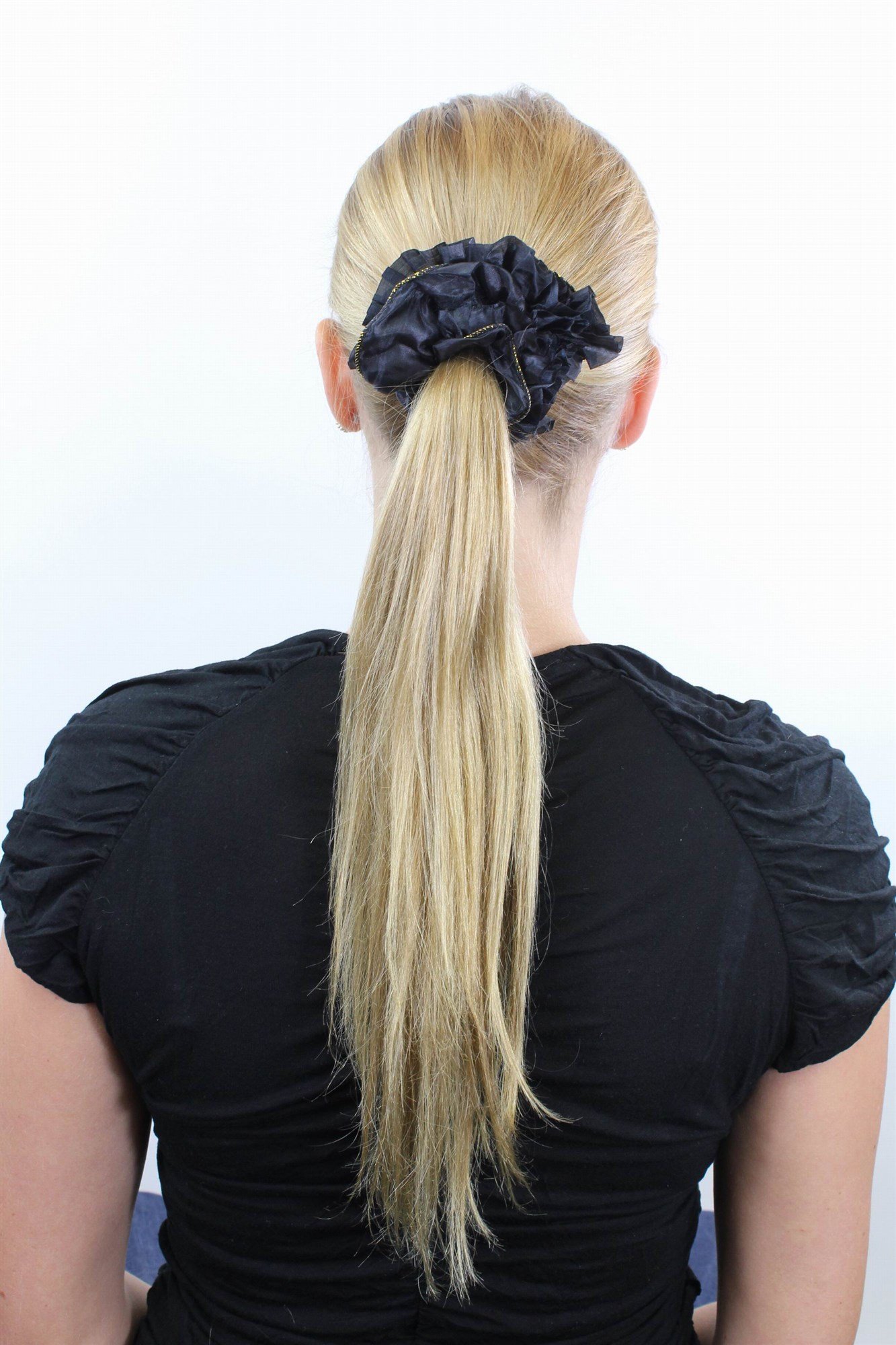 wig-me-up-z004-scrunchy-haargummi-schwarz-polyester-elastisch image 2
