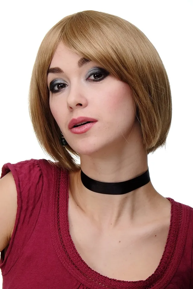 wig-me-up-703-19-sexy-bob-damenper-cke-dunkelblond-aschblond-mit-geradem-pony-ca image 1