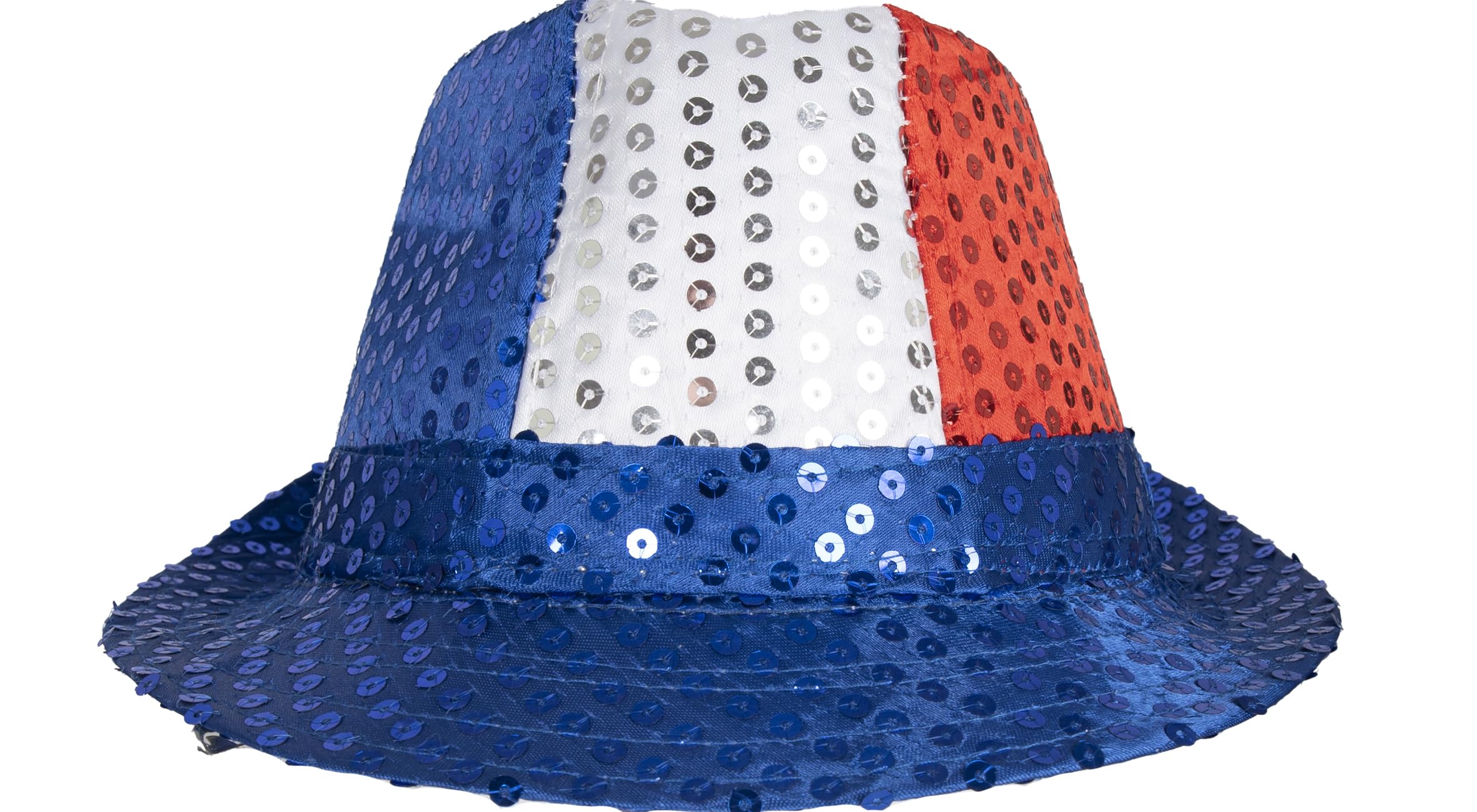 ptit-clown-hut-blau-wei-rot-borsalino-pailletten-frankreich-fan-hut image 5