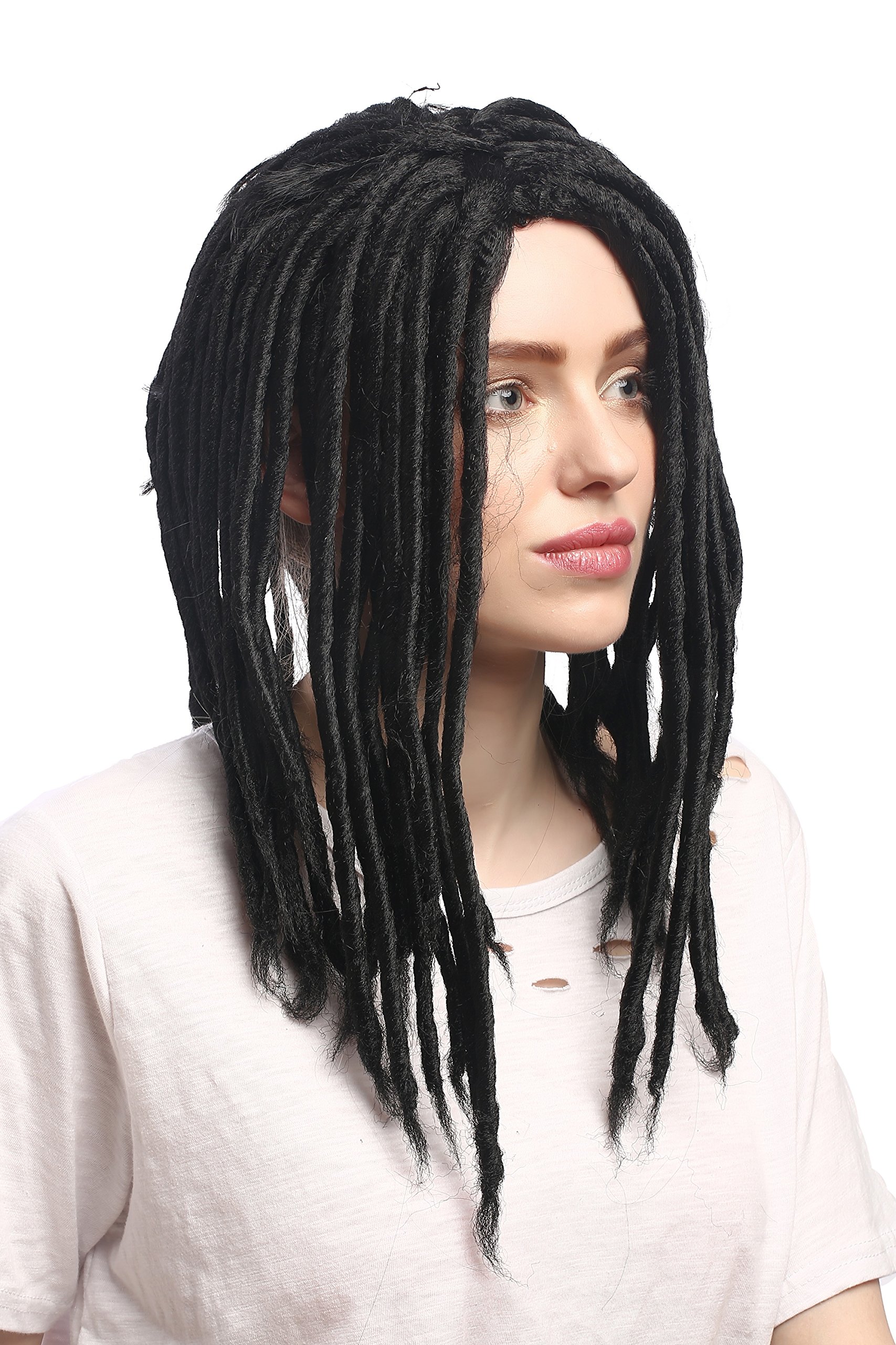 wig-me-up-90674-za103-rasta-dreadlocks-per-cke-schwarz-40-cm-unisex image 1