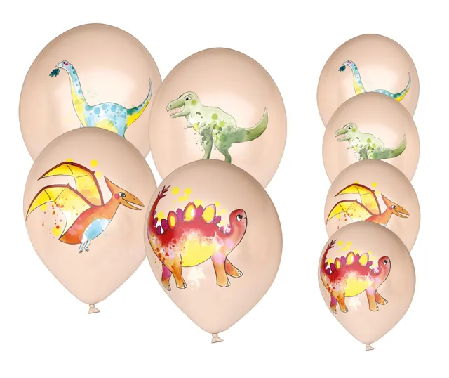 ptit-clown-22463-luftballons-geburtstag-dinosaurier-30-cm-8-st-ck image 1