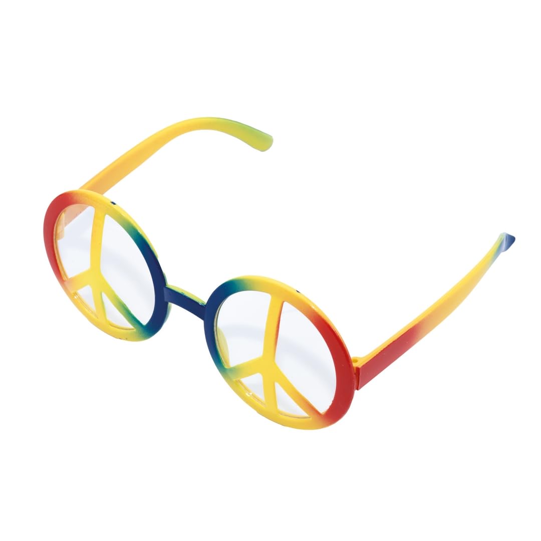 ptit-clown-40001-hippie-brille-peace-and-love-mehrfarbig-kunststoff image 2
